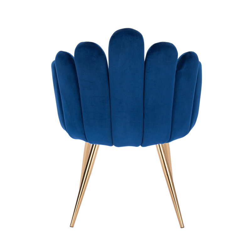 Fauteuil Medley, Velours bleu
