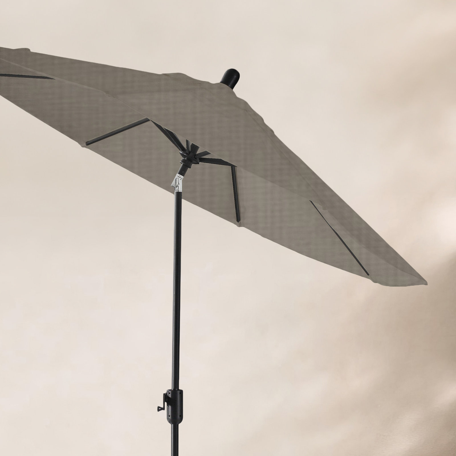 Natalie 8.7' Sunbrella® Market Umbrella, Black Sapphire, Spectrum Graphite Sunbrella® Plainweave