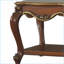 Table basse en chêne Honey avec pieds Queen Anne - Style classique et tablette de rangement pour le salon-1048713512