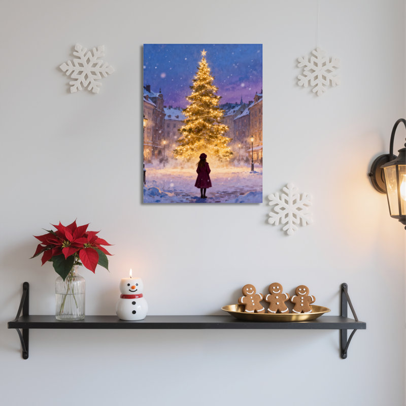 «Winter Tree», art mural sur toile, H 30 po x l 20 po