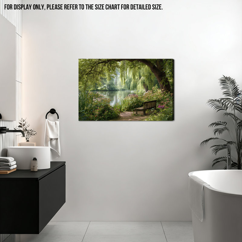 Art mural sur toile Tranquil Nature Scene, H 18 po x l 24 po