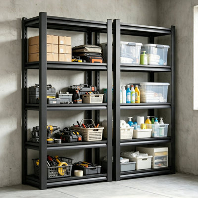 5 Tier Heavy Duty Wire Storage Shelves Adjustable Height