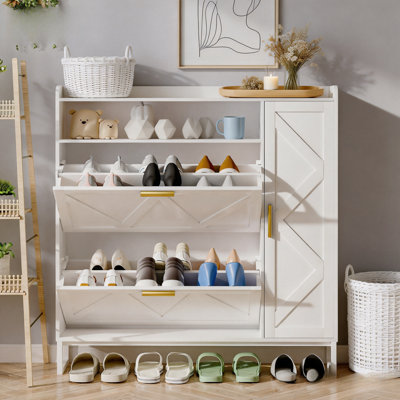 Armoire de rangement pour chaussures Farmhouse