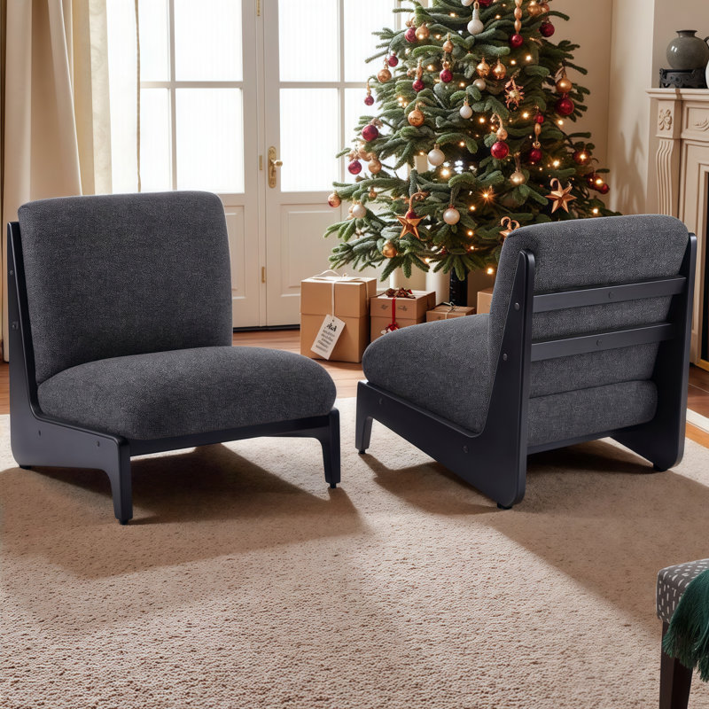 Ensemble de 2 chaises d'appoint en bois massif Scott Living Moda - Élégance moderne et confort durable pour votre maison