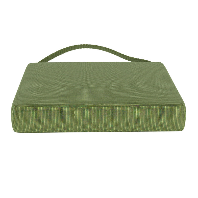 Sunbrella® Indoor/Outdoor Dining Chair Cushion, Spectrum Cilantro Sunbrella® Plainweave