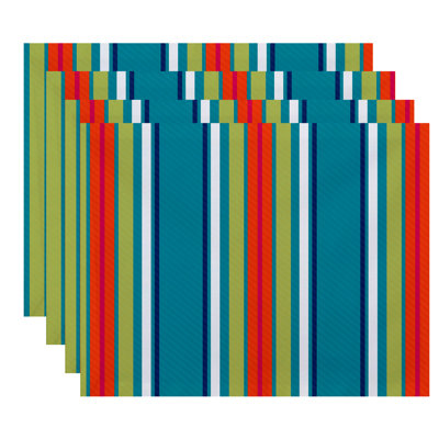 Alissiya Polyester Striped Rectangle Placemat