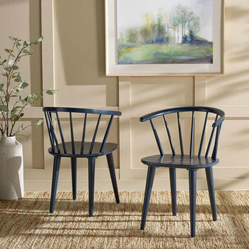 Sheffield Solid Wood Dining Chair, Navy