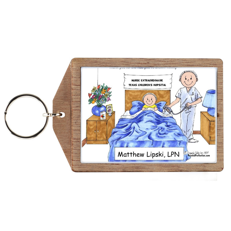 Infirmière personnalisée - Porte-clés mâle