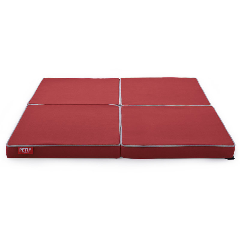 Orthopedic Microfibre Pet Bed, Red