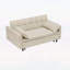 Canapé-lit modulaire en velours côtelé de 54,30 pouces avec causeuse convertible et lit escamotable pour salon moderne-423677073