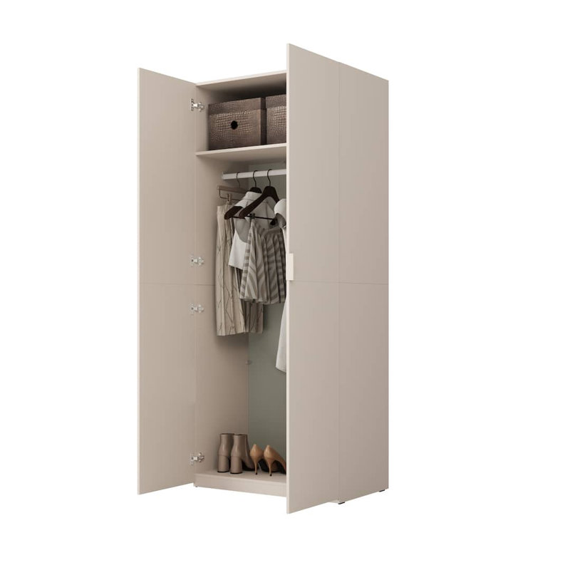 Manufactured Wood Wardrobe, Cashmere