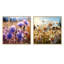 Zareen - Ensemble de 2 collages floraux carrés-101854884-101854887