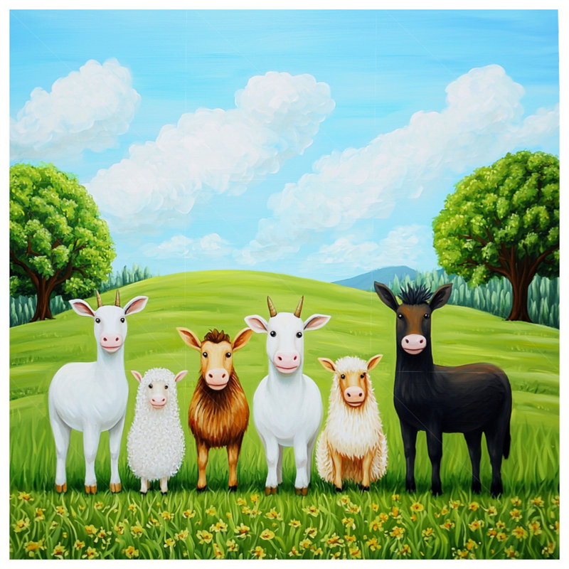 Édredon animaux de ferme, Simple extra long
