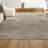 Wanneroo High-Low Minimalist Scandi Striped Beige/Cream Indoor/Outdoor Rug-1033487986