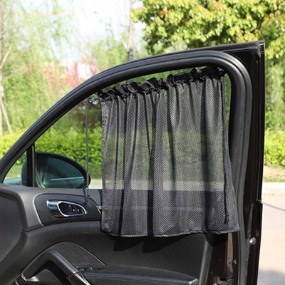 Car Curtains And Sunshades,Summer Mesh Suction Cup Car Sunshade,Sunscreen And Thermal Insulation Car Side Window Curtains