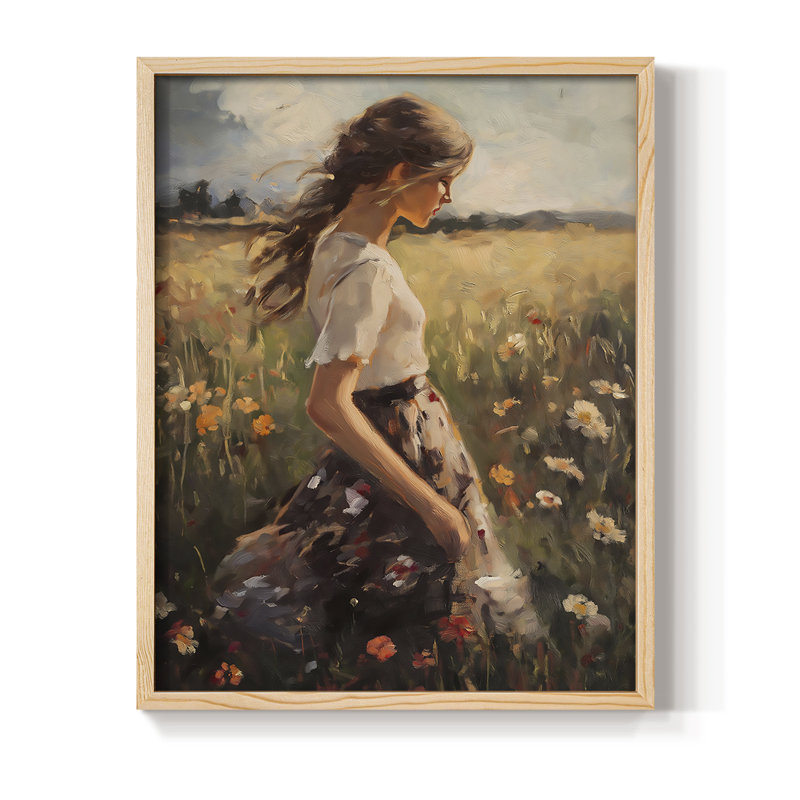 Reproduction encadrée WOMEN Series CCLxx III - bois massif, Naturel, H 30 po x l 24 po