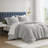 Mina Waffle Weave Textured Cozy Comforter Set-1474785869-1474785870