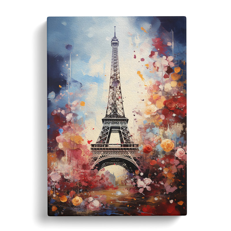 Eiffel Tower Baroque - Wrapped Canvas, 76cm H x 50cm W x 3cm D