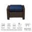 Fauteuil de patio pivotant avec repose-pieds Keaisha-612598830