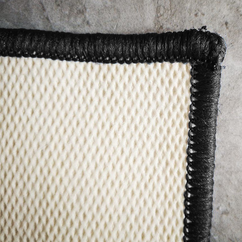 Tapis noir touffeté à motif géométrique Blackwell, Rectangle de 8 pi x 10 pi