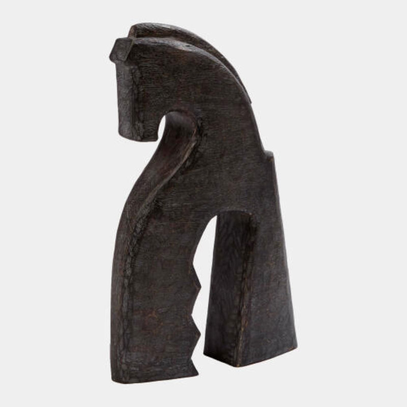 Cheval Decorative Object, 12" H x 3" W x 14" D