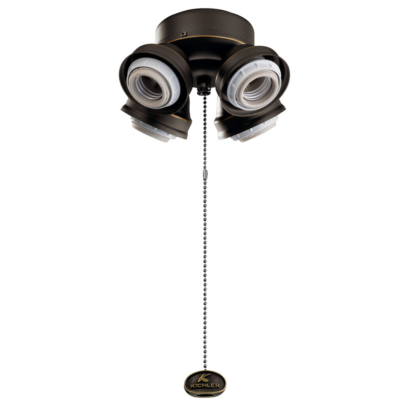 Monteur 4 lumières DEL, Bronze vieilli