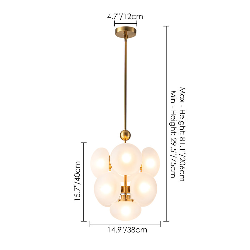  Velluno 9 - Light Modern Bubble Chandelier for Living Room
