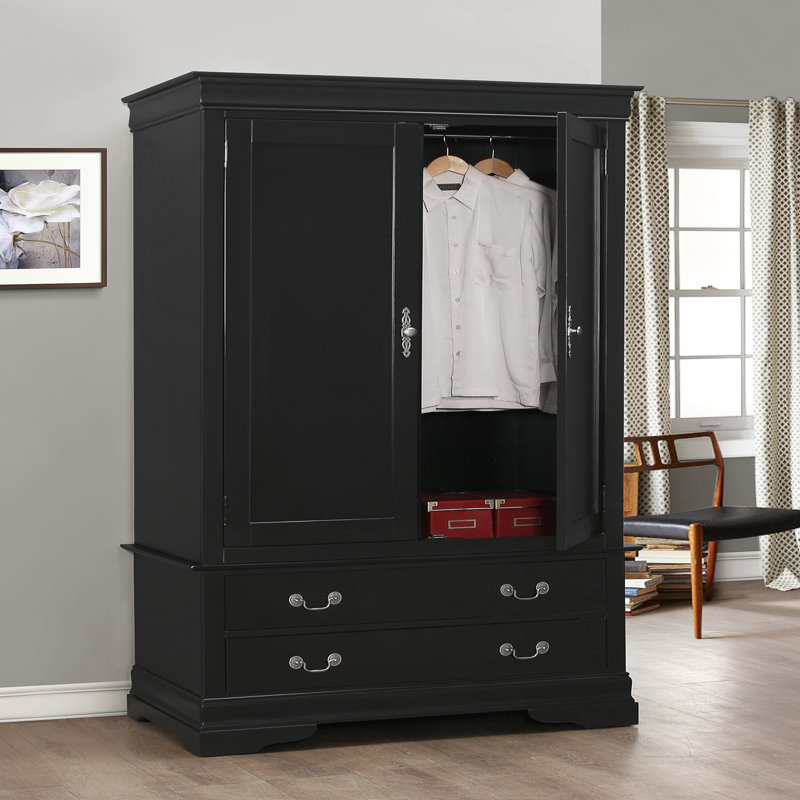 Armoire traditionnelle élégante, Noir