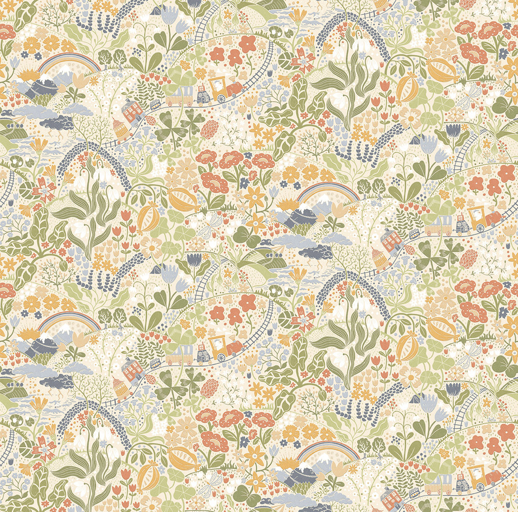 York Wallcoverings Wallpaper Roll, Light Green