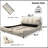 Luxurious Upholstered Platform Bed With Oversized Padded Backrest And Solid Wood Frame-753853544-753853546