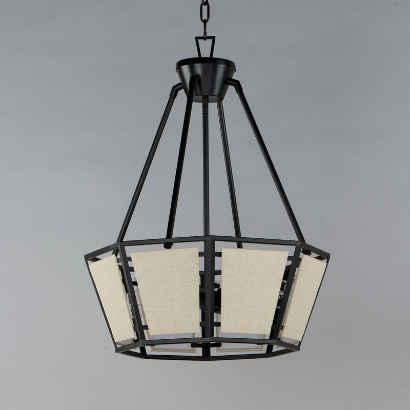 Alvon 4 - Light Dimmable Drum Chandelier