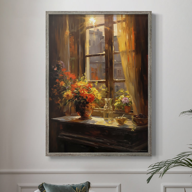 Reproduction encadrée FLORAL Series DCCLxxIV - bois massif, H 11 po x l 9 po