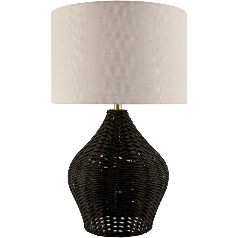 Lampe de table Bernth, Black, Beige