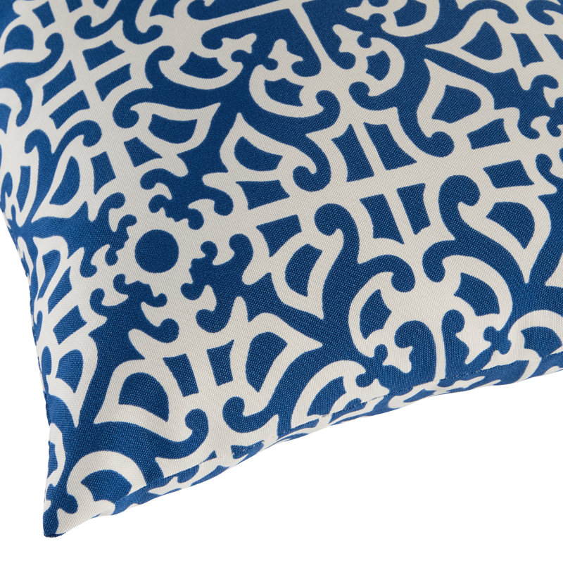 Housse de coussin d'extérieur carré Covington, Indigo