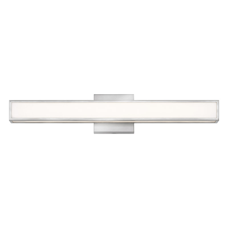 Barre d'éclairage intégrée pour meuble-lavabo à DEL 24 po Alto, Nickel brossé