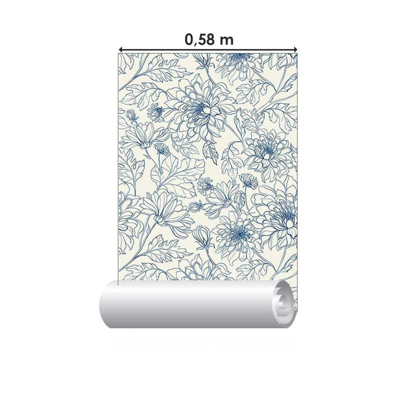 Rouleau de papier peint adhésif L 126 po x l 24 po Feliz