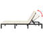 Chaise longue de patio en rotin de polyester et coussin en polyester de 77 pouces-117524505-117524506