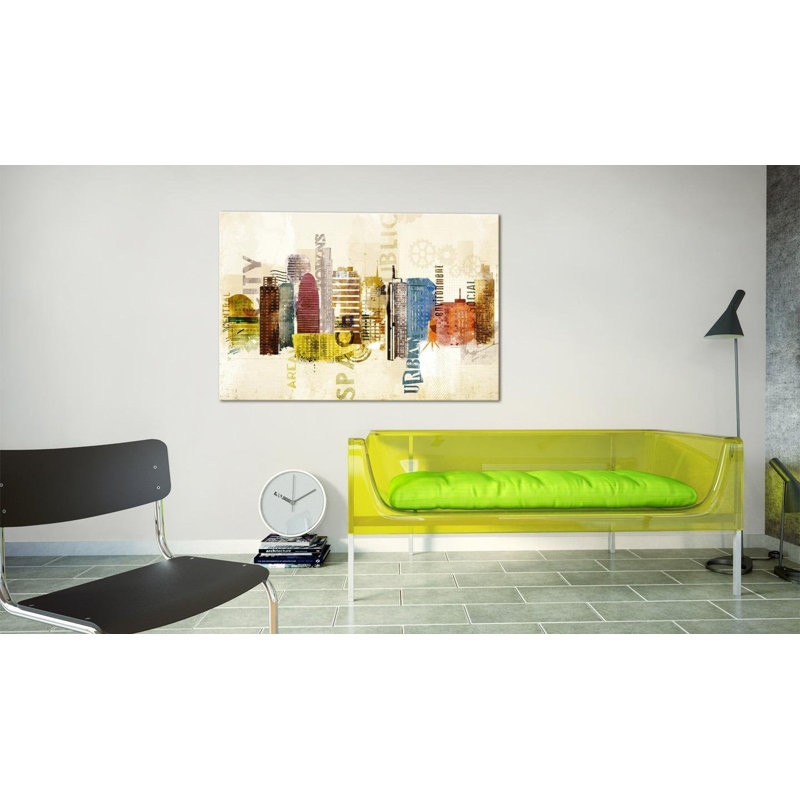 Pegi " Urban Design ", 16" H x 24" W x 0.7" D