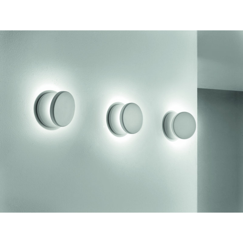 LED Flush Mounted Sconce, White