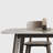 Malachi Gray + Nut-brown Rectangular Sintered Stone + Solid Wood Dining Table-126108378