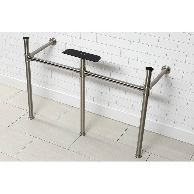 Kingston Brass Imperial Stainless Steel Console Sink Legs, Brushed Nickel
