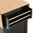 55.7'' Large Kitchen Island With 2 Drop Leaf,, Rolling Kitchen Cart On 5 Wheels With Power Outlet, Folding Storage Dining Table With Spice & Towel Rack , 3 Drawers, For Kitchen, Dining Room-1466153789