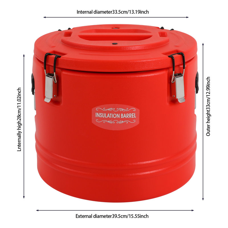 Contenant alimentaire Damaya (30L), Rouge
