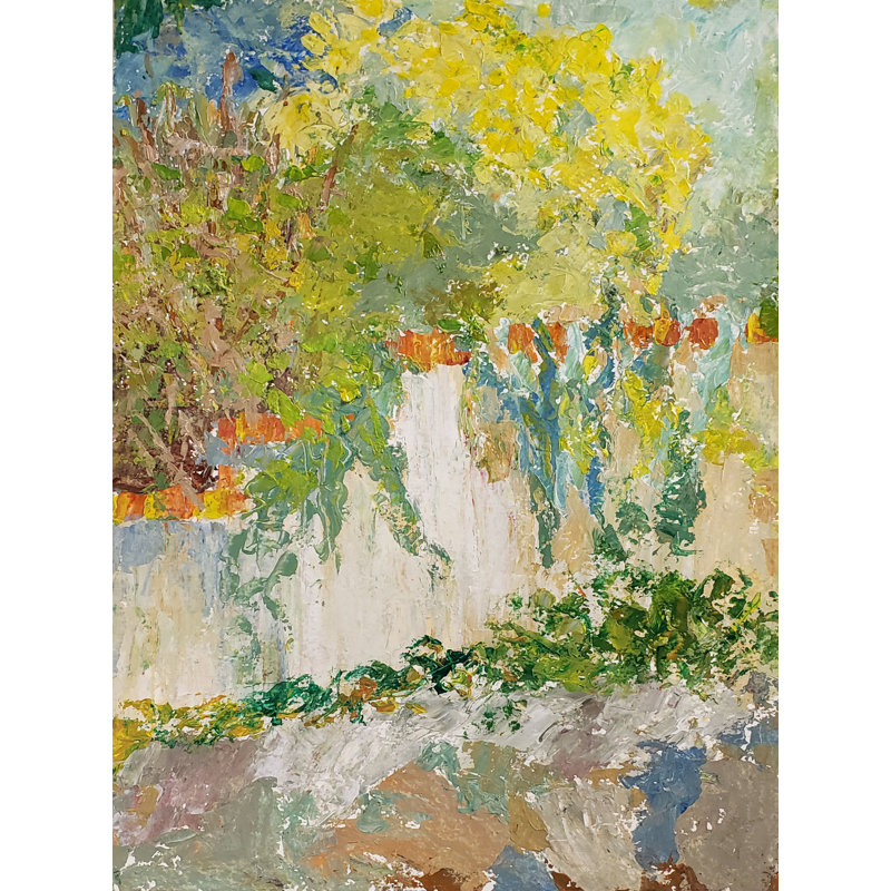 Allaire Garden Wall 7 Print by Marsha Heller, 31.25" H x 25.25" W