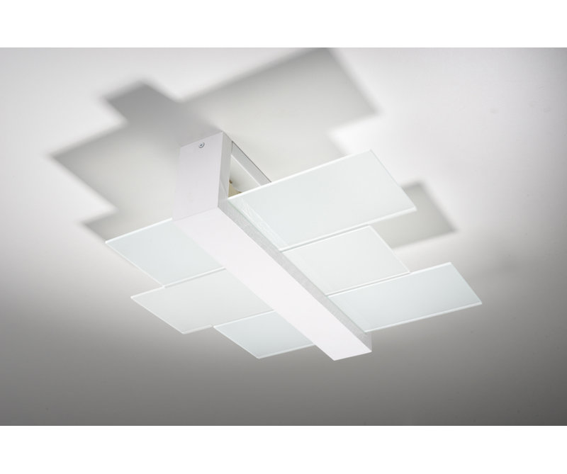 Helios 1-Light Flush Mount, White