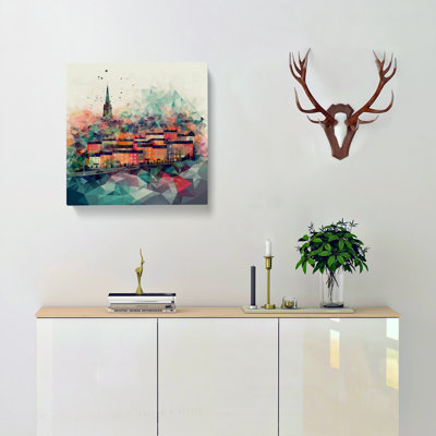 City Of Cork Geometric - Wrapped Canvas