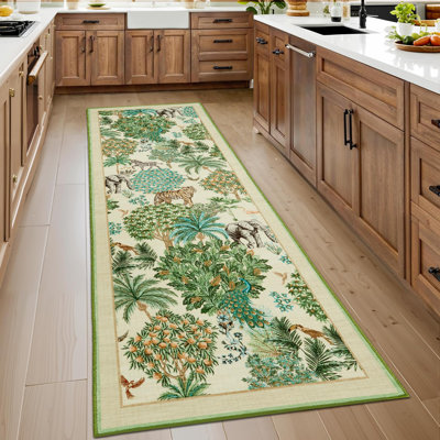 Animal Print Braided Area Rug