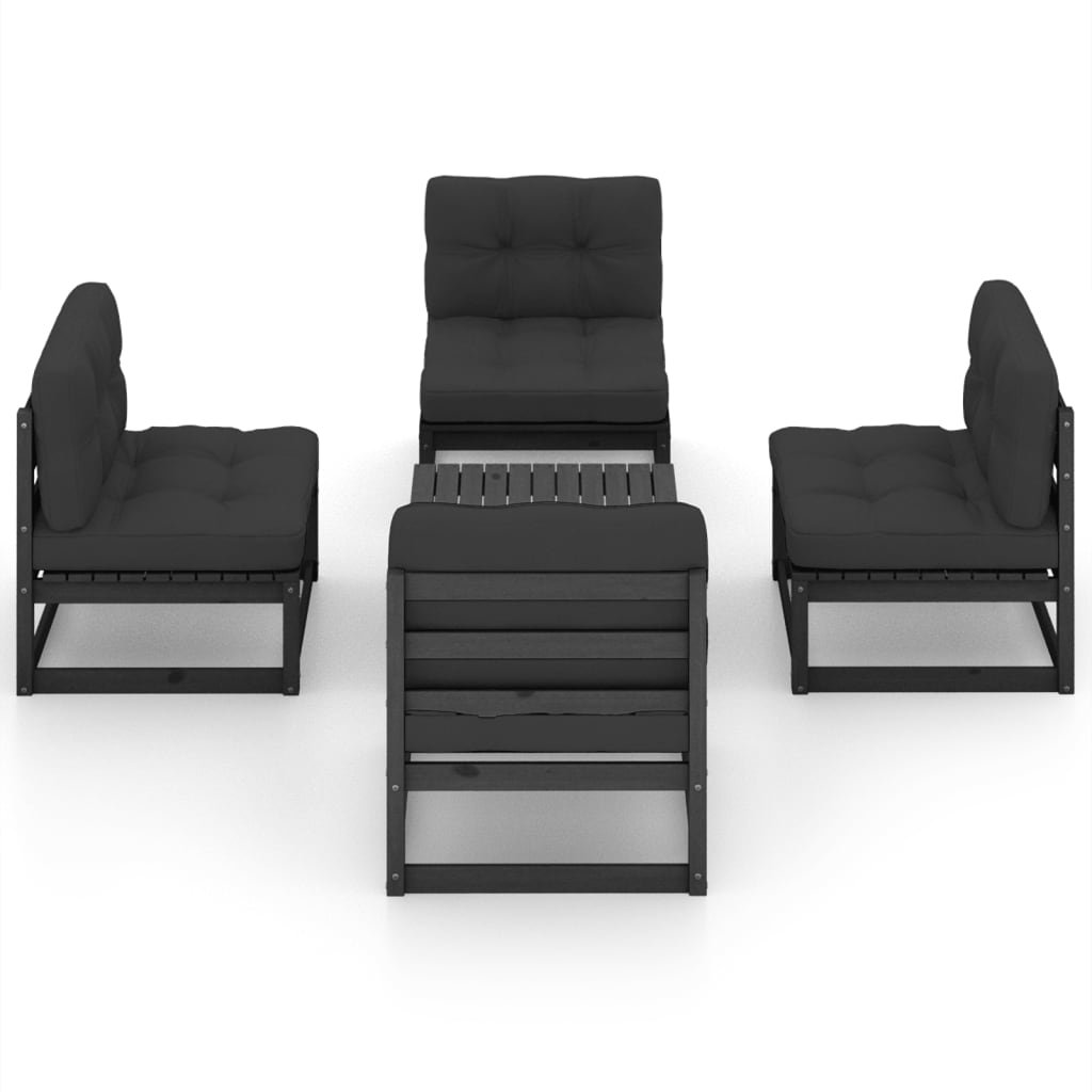 4-Sitzer Lounge-Set Howren mit Polster