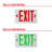 NICOR Lighting Thermoplastic LED Double Sided Exit Sign-52513176