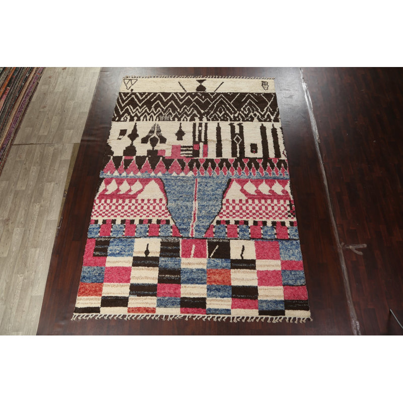 One-of-a-Kind 9'0" x 13'0" Rectangle Wool Area Rug in Beige
